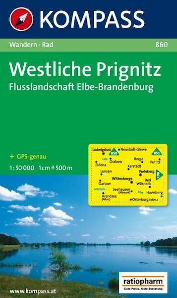 Westliche Prignitz - Flusslandschaft Elbe-Brandenburg 1 : 50 000 - (ISBN 9783850261289)