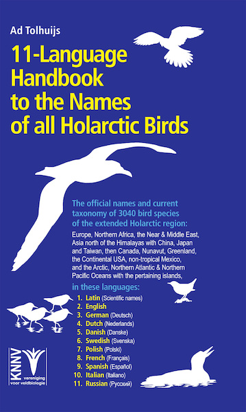 11-Language Handbook to the Names of all Holarctic Birds - Ad Tolhuijs (ISBN 9789050116794)