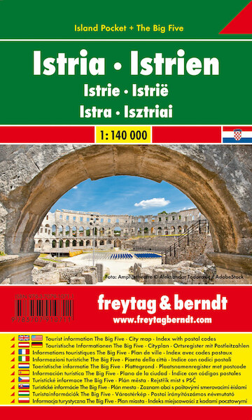 Istrien 1 : 140 000 (Island Pocket + The Big Five) - (ISBN 9783707910711)