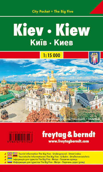 Kiew, Stadtplan 1:10.000, City Pocket + The Big Five - (ISBN 9783707917543)
