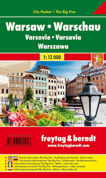 Warschau, Stadtplan 1:12.000, City Pocket + The Big Five - (ISBN 9783707917086)