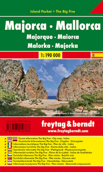 Mallorca 1 : 190 000. Island Pocket + The Big Five - (ISBN 9783707910766)