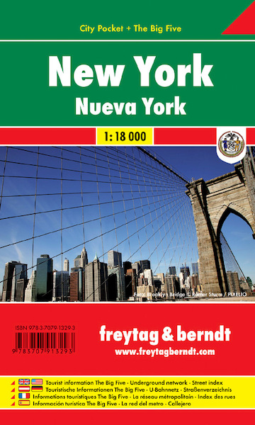 New York 1 : 18 000 City Pocket + The Big Five - (ISBN 9783707913293)