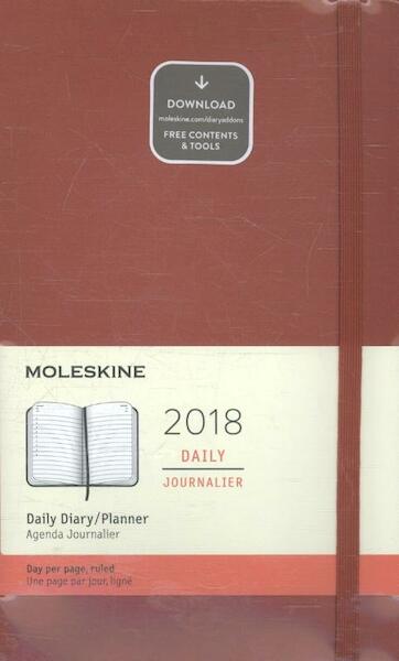 Moleskine 12 Monate Tageskalender 2018, A5 Hard Cover, Scharlachrot - (ISBN 8055002853941)