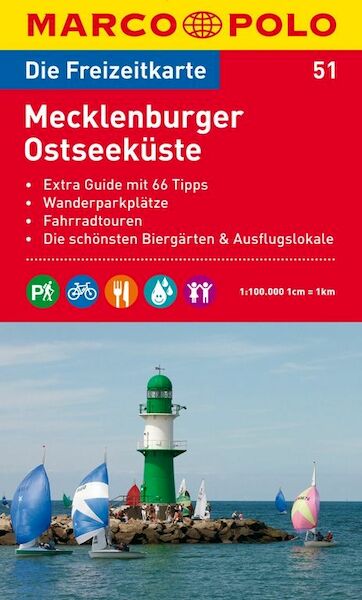 MARCO POLO Freizeitkarte 51 Mecklenburger Ostseeküste 1 : 100 000 - (ISBN 9783829736381)