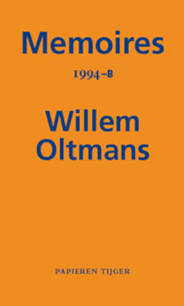 Memoires 1994-B - Willem Oltmans (ISBN 9789067283519)