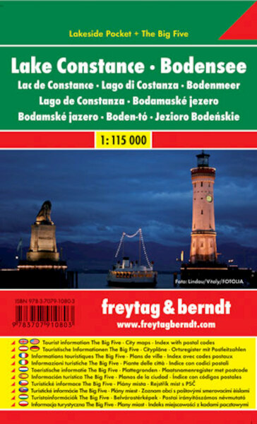 Bodensee 1 : 115 000. Lakeside Pocket + The Big Five - (ISBN 9783707910803)