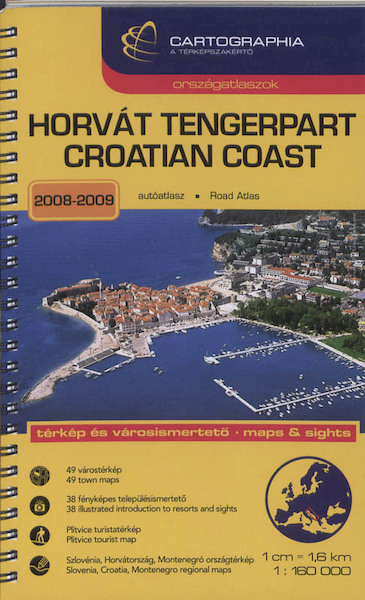 Croatian coast (atlas Croatische kusten) 2008-2009 - (ISBN 9789633525630)