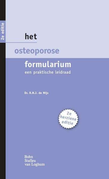Het osteoporose formularium - R.N.J. de Nijs (ISBN 9789031388400)