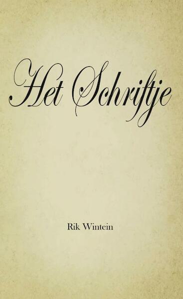Het Schriftje - Rik Wintein (ISBN 9789403611167)