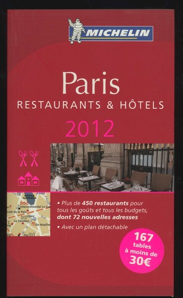 Paris 2012 Michelin Guide - (ISBN 9782067169449)