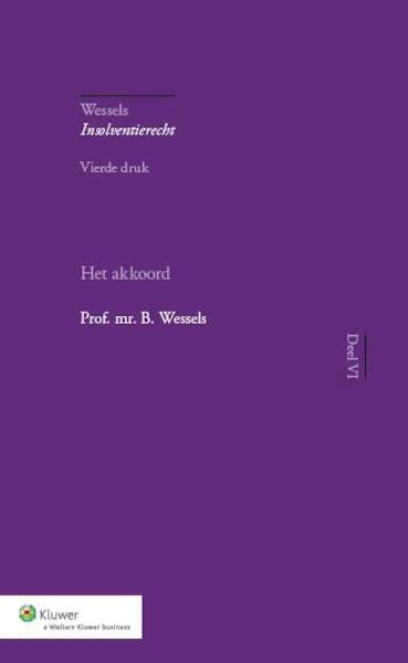 Het akkoord - B. Wessels (ISBN 9789013114966)