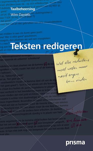 Teksten redigeren - Wim Daniëls (ISBN 9789000322312)