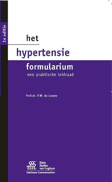Het Hypertensie Formularium - P.W. de Leeuw (ISBN 9789031373192)