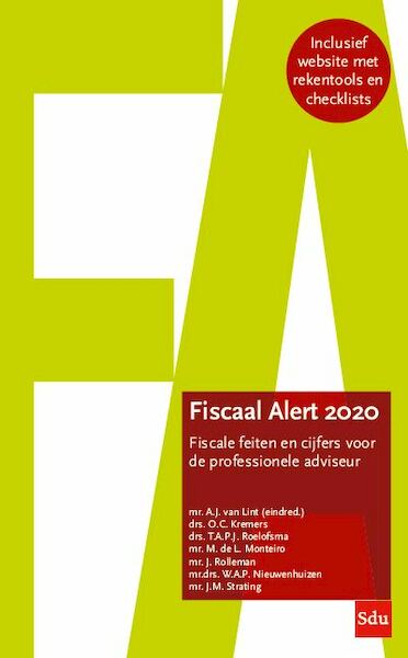 Fiscaal Alert 2020 - (ISBN 9789012404297)