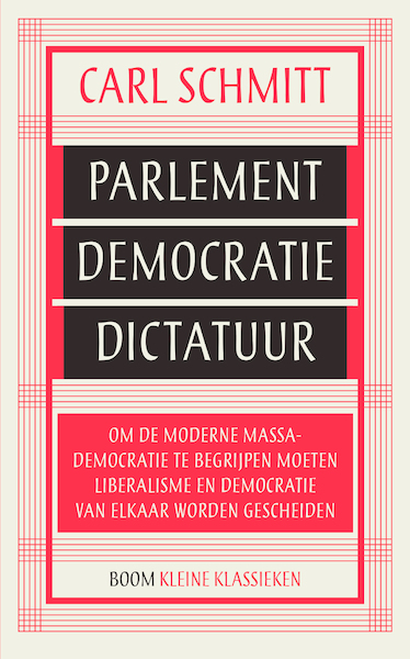 Parlement, democratie, dictatuur - Carl Schmitt (ISBN 9789024430765)