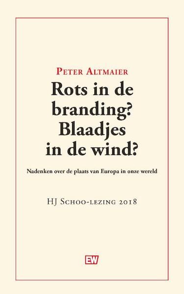 Rots in de branding? Blaadjes in de wind? - Peter Altmaier (ISBN 9789463480604)