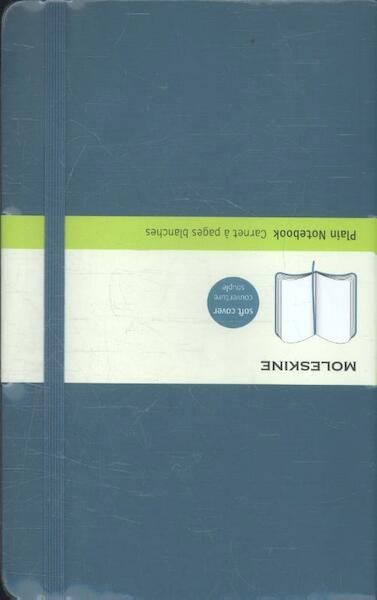 Moleskine Classic Colored Notebook, Large, Plain, Underwater Blue - (ISBN 9788867323715)