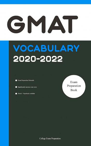 GMAT Official Vocabulary 2020-2022 - College Exam Preparation (ISBN 9789402152784)