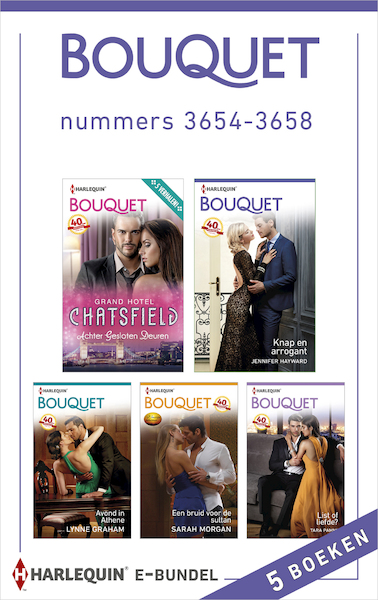 Bouquet e-bundel nummers 3654-3658 - Abby Green, Michelle Conder, Caitlin Crews, Dani Collins (ISBN 9789402514216)