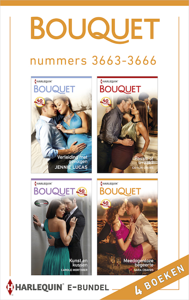 Bouquet e-bundel nummers 3663-3666 - Jennie Lucas, Caitlin Crews, Carole Mortimer, Sara Craven (ISBN 9789402514643)