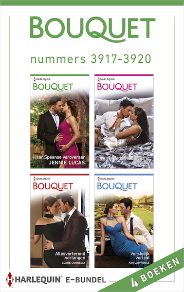 Bouquet e-bundel nummers 3917 - 3920 (4-in-1) - Jennie Lucas, Melanie Milburne, Clare Connelly, Kim Lawrence (ISBN 9789402534016)