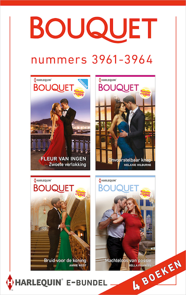 Bouquet e-bundel nummers 3961 - 3964 - Fleur van Ingen, Melanie Milburne, Annie West, Bella Frances (ISBN 9789402535334)