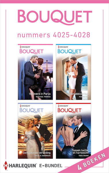 Bouquet e-bundel nummers 4025 - 4028 - Rachael Thomas, Maggie Cox, Natalie Anderson, Tara Pammi (ISBN 9789402538915)
