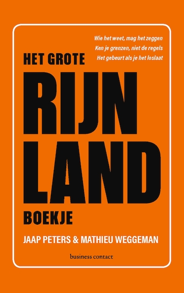 Het Grote Rijnlandboekje - Jaap Peters, Mathieu Weggeman (ISBN 9789047013068)