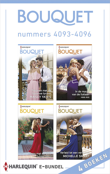 Bouquet e-bundel nummers 4093 - 4096 - Maisey Yates, Heidi Rice, Amanda Cinelli, Michelle Smart (ISBN 9789402542578)