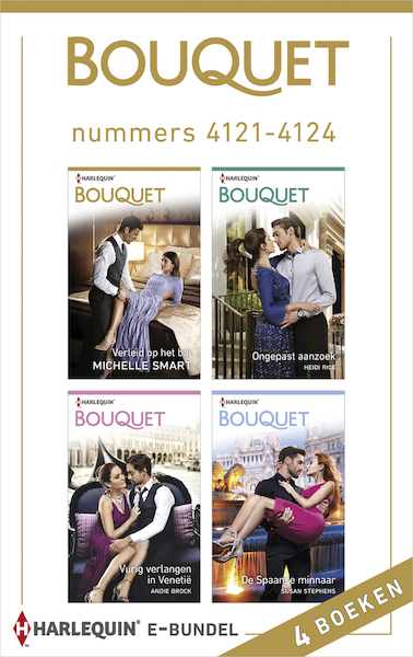Bouquet e-bundel nummers 4121 - 4124 - Michelle Smart, Heidi Rice, Andie Brock, Susan Stephens (ISBN 9789402544046)