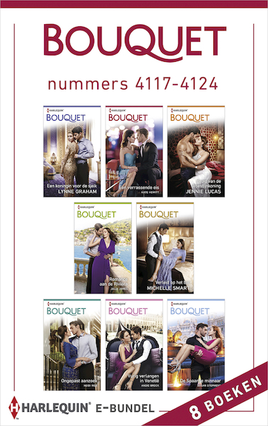 Bouquet e-bundel nummers 4117 - 4124 - Lynne Graham, Kate Hewitt, Jennie Lucas, Julia James, Michelle Smart, Heidi Rice, Andie Brock, Susan Stephens (ISBN 9789402544022)