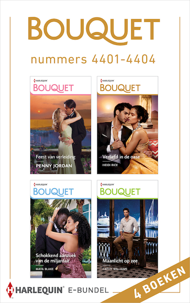 Bouquet e-bundel nummers 4401 - 4404 - Cathy Williams, Heidi Rice, Penny Jordan, Maya Blake (ISBN 9789402559170)