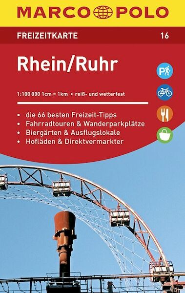 MARCO POLO Freizeitkarte 16 Rhein, Ruhr 1 : 100 000 - (ISBN 9783829743167)