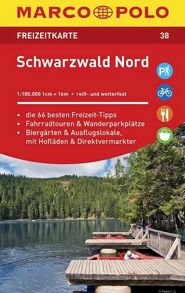 MARCO POLO Freizeitkarte 38 Schwarzwald Nord 1 : 100 000 - (ISBN 9783829743389)