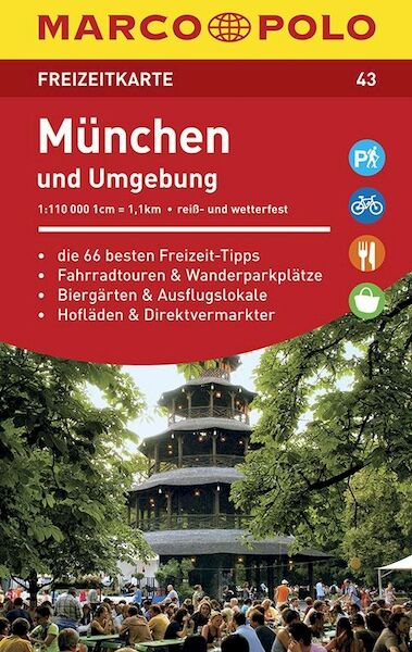 MARCO POLO Freizeitkarte 43 München und Umgebung 1:110 000 - (ISBN 9783829743433)