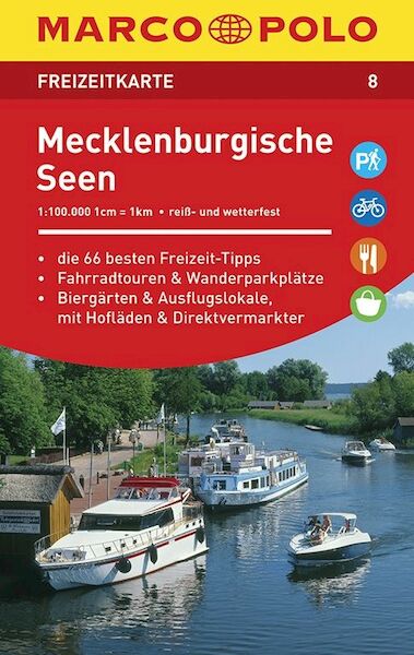 MARCO POLO Freizeitkarte 08 Mecklenburgische Seen 1 : 100 000 - (ISBN 9783829743082)