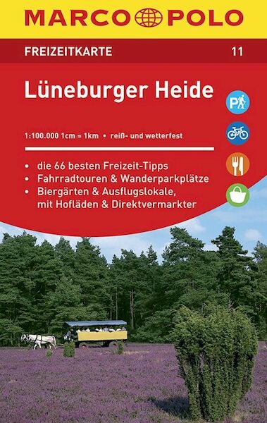 MARCO POLO Freizeitkarte 11 Lüneburger Heide 1 : 100 000 - (ISBN 9783829743112)