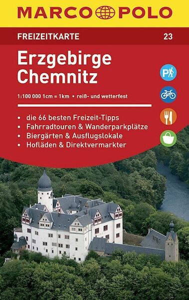 MARCO POLO Freizeitkarte 23 Erzgebirge, Chemnitz - (ISBN 9783829743235)