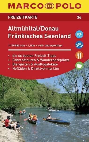 MARCO POLO Freizeitkarte 36 Altmühltal, Donau, Fränkisches Seenland 1 : 110 000 - (ISBN 9783829743365)