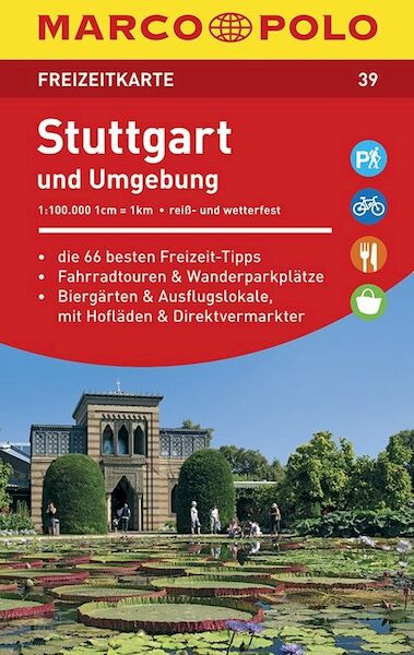 MARCO POLO Freizeitkarte 39 Stuttgart und Umgebung 1 : 100 000 - (ISBN 9783829743396)
