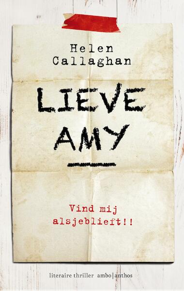 Lieve Amy - Helen Callaghan (ISBN 9789026334207)