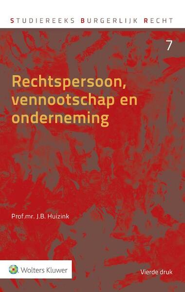 Rechtspersoon, vennootschap en onderneming - J.B. Huizink (ISBN 9789013137415)