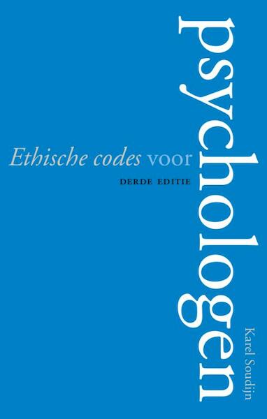 Ethische codes voor psychologen - Karel Soudijn (ISBN 9789057124525)
