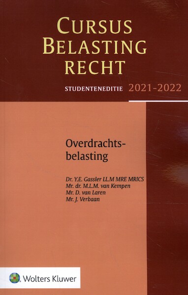 Studenteneditie Cursus Belastingrecht Overdrachtsbelasting 2021-2022 - (ISBN 9789013163520)