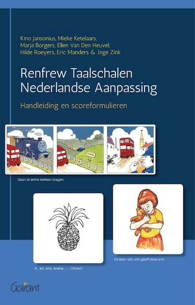 Renfrew taalschalen Nederlandse aanpassing - Kino Jansonius, Mieke Ketelaars, Marja Borgers, Ellen Van den Heuvel (ISBN 9789044134186)