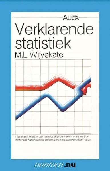 Verklarende statistiek - M.L. Wijvekate (ISBN 9789031501410)