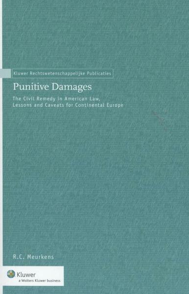 Punitive damages - Renée Charlotte Meurkens (ISBN 9789013126952)