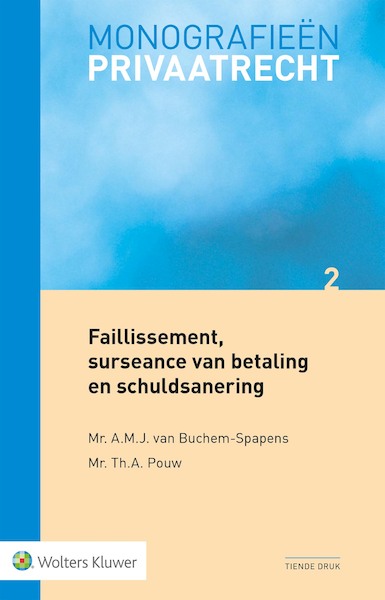 Faillissement, surseance van betaling en schuldsanering - A.M.J. van Buchem-Spapens, Th.A. Pouw (ISBN 9789013147506)
