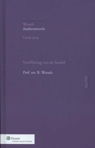Vereffening van de boedel - B. Wessels (ISBN 9789013119985)